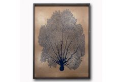 Sea Fan Teal on Gold II