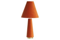 Devia Table Lamp - Velvet Orange - Clearance