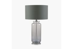 Vivienne Grey Ombre Glass Table Lamp