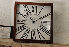 Mortimer Wooden Mantel Clock Large - Clearance
