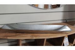 Small Grey Silk Platter - Clearance