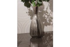 Priya Aluminium Ribbed Tapered Vase Small - Clearance