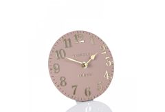 6" Arabic Mantel Clock Blush Pink