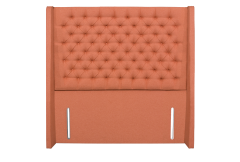 Blossom - Winged Buttoned Floor Standing Headboard-Sleepeezee