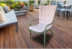 Folio - Recliner Armchair in Agave Green-Rosa Pink - FURTHER REDUCED!