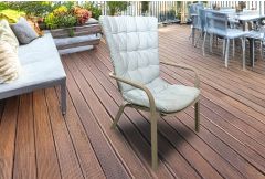 Folio - Recliner Armchair in Tortora Taupe-Artic Blue - FURTHER REDUCED!