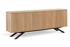 Napoli - Sideboard with 3 Wooden Doors Metal Base