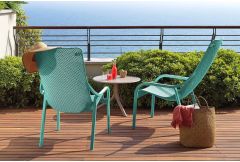 Net - Garden Lounger Armchair in Salice Blue - LAST ONE!