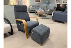 Newton-Sarina - Armchair & Footstool - Clearance