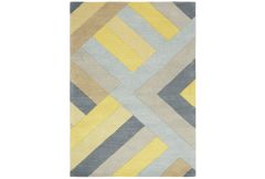 Reef Rug - Big Zig Ochre Grey