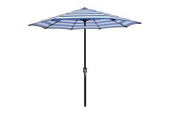 Riviera - 2.5m Deluxe Crank Parasol in Navy & White Stripe