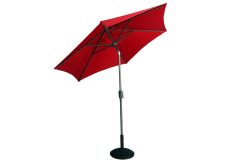 Riviera - 2.5m Deluxe Crank Parasol in Ruby Red (LAST ONE!)