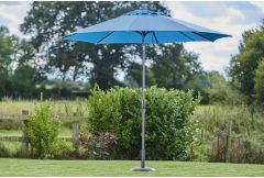 Riviera - 3m Deluxe Crank Parasol in Pacific Blue
