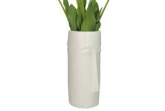 Silhouette Face Ceramic Vase - Clearance