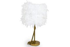 Antique Gold Large Bird Leg Table Lamp 